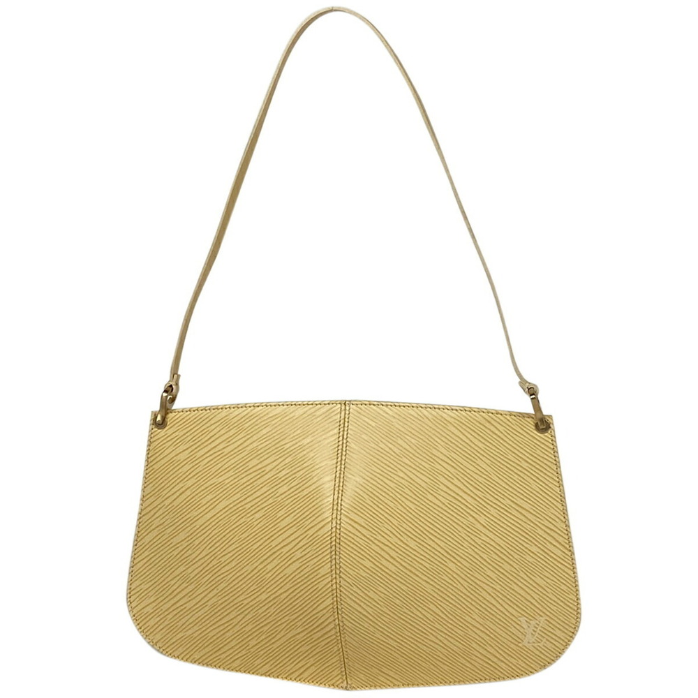 Louis Vuitton Demilune Pochette Shoulder Bag Epi Vanilla